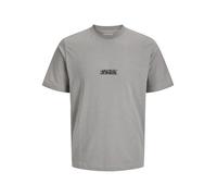 Jack & Jones Jcosago Slub Tee SS Crew Neck, Flanelle Grise, S