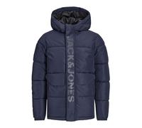 JACK & JONES Jcospeed Tampon Sn Jnr Garçon Jacket, Blazer bleu marine/détails : ton dans ton logo logo poitrine, 176