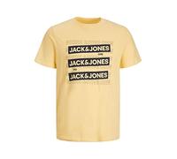 JACK & JONES Jcospirit Logo Tee S Crew Neck T-Shirt, Jaune pâle, M Homme