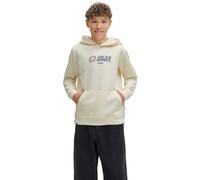 JACK & JONES Jcotier Sweat à Capuche imprimé sur Le Devant pour Homme, Sweet Corn, 152