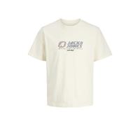 JACK & JONES Jcotier T-Shirt SS Crew Neck imprimé sur Le Devant, Sweet Corn, L