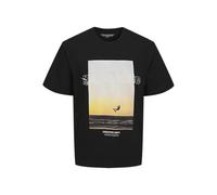 JACK & JONES Jcounion T-Shirt à col Rond avec Impression Photo, Black Beauty, L