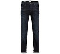 JACK & JONES Jean homme coupe droite Clark original JOS 318, Bleu (jeans), 34W x 32L