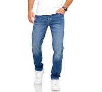 JACK & JONES Jean homme MIKE ARIS Coupe Normale Jambe Droite Denim Pantalon (31W / 34L, Dark Blue Denim)