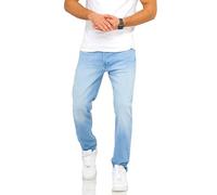 JACK & JONES Jean Homme Mike ARIS Coupe Normale Jambe Droite Denim Pantalon (32W / 34L, Light Blue Denim)