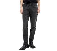 JACK & JONES Jean stretch pour homme - Jean confortable pour homme coupe droite en denim élastique délavé avec fermeture éclair, taille moyenne et design à 5 poches, idéal pour le quotidien et les