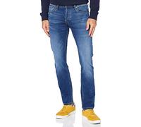 JACK & JONES Jeans pour Homme, Bleu Foncã, 6
