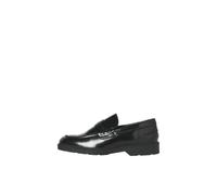 JACK & JONES JFWDAX STYD LN Mocassins en Cuir pour Homme, Noir, 46 UE, Noir, 46 EU