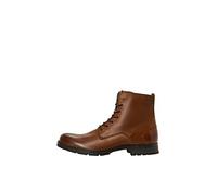 JACK & JONES Jfworca Leather Cognac 19 STS, Bottes Bottines Classiques Homme, Marron, 43 EU