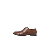 JACK & JONES Jfwraymond Leather Noos Chaussures de Costume pour Homme, Cognac, 42 EU