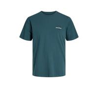 JACK & JONES Jjbrandon Tee SS Crew Neck Pls T-Shirt, Atlantic Deep, 6XL Hommes