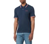 JACK & JONES Jjcampa Polo SS, Bleu Marine/imprimé : Taille S, S Hommes