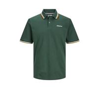 JACK & JONES Jjcampa Polo SS, Vert foncé/imprimé : S, M Homme