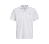 JACK & JONES Jjcollege Logo Polo SS, Blanc éclatant., XL