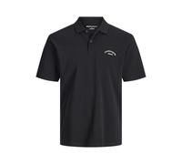 JACK & JONES Jjcollege Logo Polo SS, Noir, XL