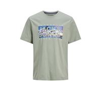 Jack & Jones Jjcolton Photoprint Tee SS Crew Neck, Iceberg Green, XS