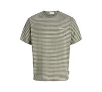 JACK & JONES Jjdevin Daytona Striped Tee SS Crew Neck Shirt rayé à col Rond, Vétiver, XL Hommes