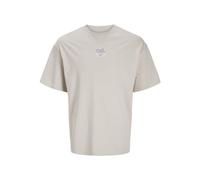 JACK & JONES Jjeames T-Shirt à col Rond pour Homme, Beige Clair, S