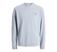 JACK & JONES Jjearchive Graphic Sweat à col Rond Noos, Bleu céleste, S