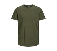 JACK & JONES JJEBASHER Tee O-Neck SS Noos T-Shirt, Forest Night/Fit : Cheval, XXL Homme
