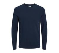 JACK & JONES Jjebasic Knit Crew Neck Noos, Pull Homme, Bleu (Navy Blazer), X-Large