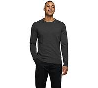 JACK & JONES Jjebasic Knit Crew Neck Noos, Pull Homme, Gris (Dark Grey Melange Dark Melange), Small
