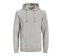 JACK & JONES Jjebasic Logo Hood Sweat À Capuche Homme, Gris Clair chiné, XXXL (EU)