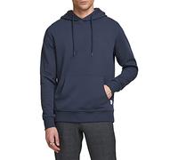 JACK & JONES Jjebasic Sweat Hood Noos Homme Sweat-shirt à capuche, Marine, M