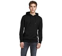 JACK & JONES Jjebasic Sweat Hood Noos Homme Sweat-shirt à capuche, Noir, XL