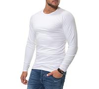 JACK & JONES Jjebasic T-Shirt à col Rond L/S Noos Blouse, Blanc, XL Homme
