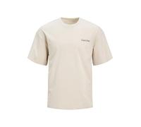 JACK & JONES Jjebradley Graphic Tee SS O-Neck JNR T-Shirt, Beige Clair, 140 Garçon