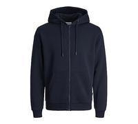 JACK & JONES Jjebradley Sweat À Capuche Zippé Noos Homme Veste Sweat-Shirt, Navy Blazer, S