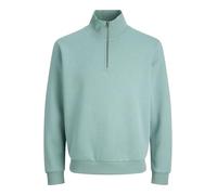 Jack & Jones Sweat-shirt JJEBradley demi-fermeture éclair Noos Bleu minéral XXL Homme