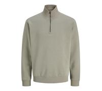 Jack & Jones Jjebradley Sweat à Demi-Fermeture éclair Noos, Vétiver, S