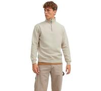 JACK & JONES Jjebradley Sweat Demi-zip Noos Homme Maillot de survêtement, Crème, L