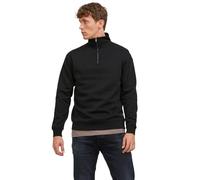 JACK & JONES Jjebradley Sweat Demi-zip Noos Homme Maillot de survêtement, Noir, S