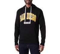 JACK & JONES Jjebradley Varsity Sweat à Capuche Sweatshirt, Noir, XL Homme