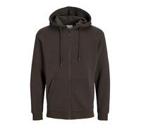 Jack & Jones JJEBRADLEY Veste à Capuche avec Fermeture éclair Unie, Mulch, XS
