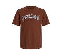 JACK & JONES Jjecaleb Varsity T-Shirt à col Rond pour Homme, Henné, 16 Ans
