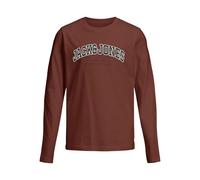 JACK & JONES Jjecaleb Varsity T-Shirt à col Rond pour Homme, Henné, 8 Ans