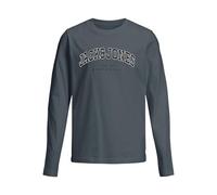 JACK & JONES Jjecaleb Varsity Tee Ls O-Neck Sn Mni T-Shirt pour garçon, tempête, 116