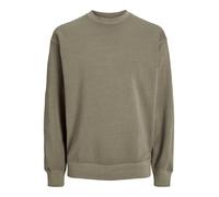 JACK & JONES JJECHARGE Faded Sweat à col Rond Noos, Beige foncé, L