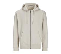 JACK&JONES JJECHARGE Noos Sweat à Capuche zippé, Beige Clair, XXL