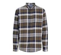 JACK & JONES Jjeclassic Automne Check Shirt Ls Sn Chemise à Manches Longues, Kaki, M Homme