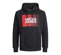 JACK & JONES Jjecorp Logo Sweat À Capuche Play Noos Sweatshirt à capuche, Homme, Noir, XL