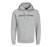 Jack & Jones Logo Hoodie Gris S Homme
