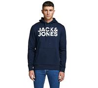 JACK & JONES Jjecorp Logo Sweat Hood Noos Shirt À Capuche, Bleu (Navy BlazerBlau), Large Homme