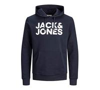 JACK & JONES Jjecorp Logo Sweat Hood Noos Shirt À Capuche, Bleu (Navy BlazerBlau), Medium Homme
