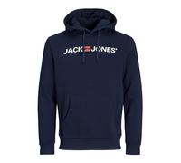 JACK & JONES Jjecorp Logo Sweat Hood Noos, Sweat-Shirt À Capuche Homme, Bleu (Navy Blazer Detail: Reg Fit), Large