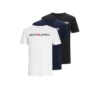 Jack & Jones Corp Logo 3 Pack Short Sleeve T-shirt Multicolore XL Homme